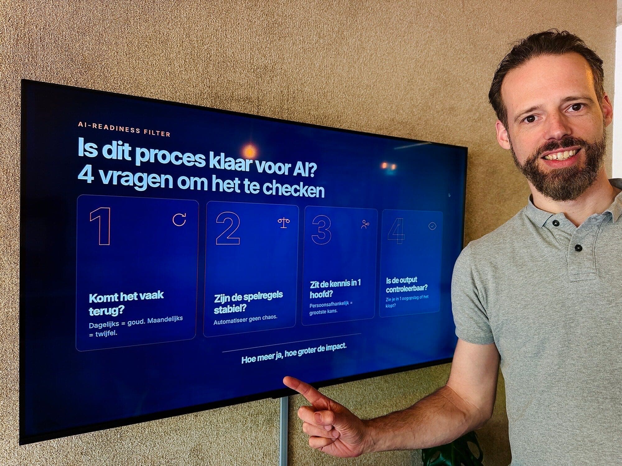 Is dit proces klaar voor AI? Vier vragen die je maanden werk besparen